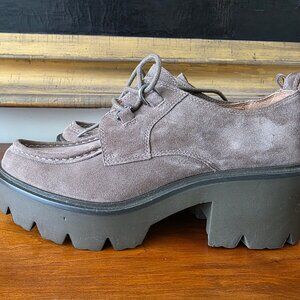 Sam Edelman Monna Suede platform lace-up loafers NWT